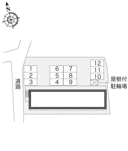 ★手数料０円★久留米市津福本町　月極駐車場（LP）